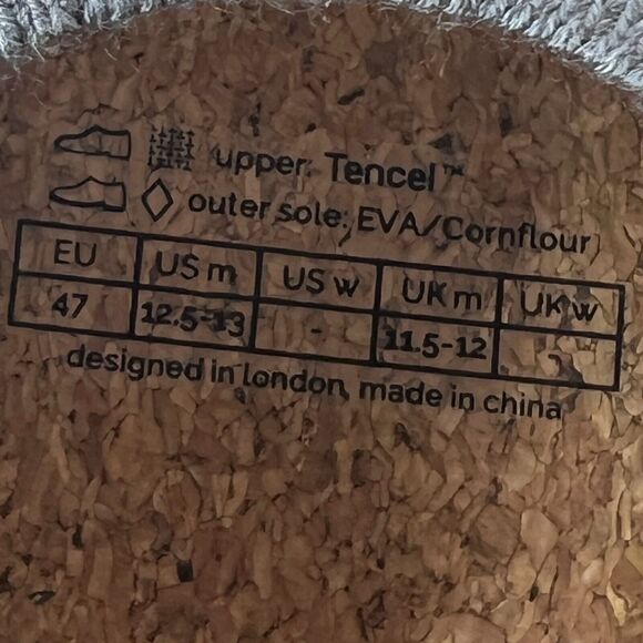 Mahabis Breathe Summer Slip On Slipper Grey/Yellow Men's US 12.5-13 - Picture 10 of 10